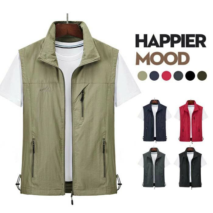M~5XL ベスト メンズ フィッシングベスト カメラマンベスト