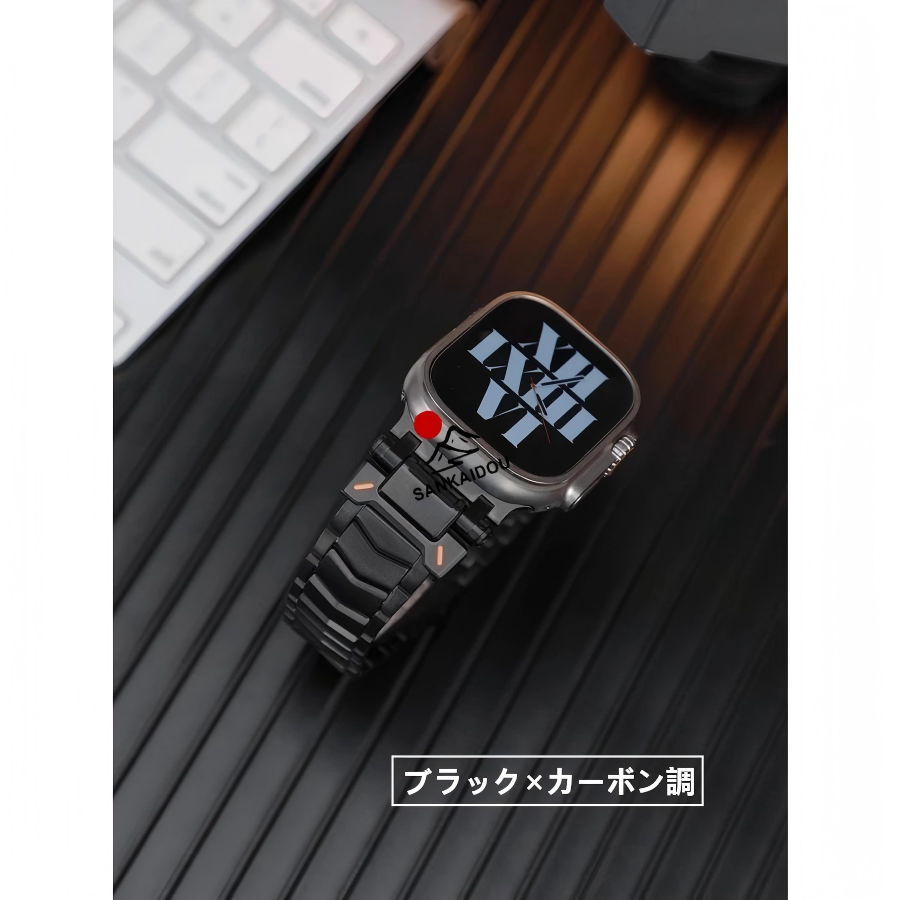 送料無料 Apple Watch Ultra チタン合金 バンド Apple Watch 9  バンド Apple Watch SE Apple Watch series 7 6 5 4 45mm 交換用バンドWatchUltra 49mm  apple wの画像