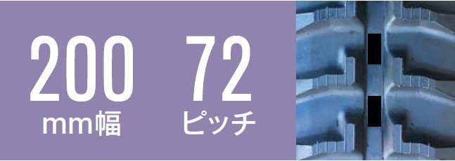 2021人気新作2021人気新作東日興産 運搬車・作業機用クローラ 200×72×47(200*72*47) UN207247 [お得な2本セット！]  農業用