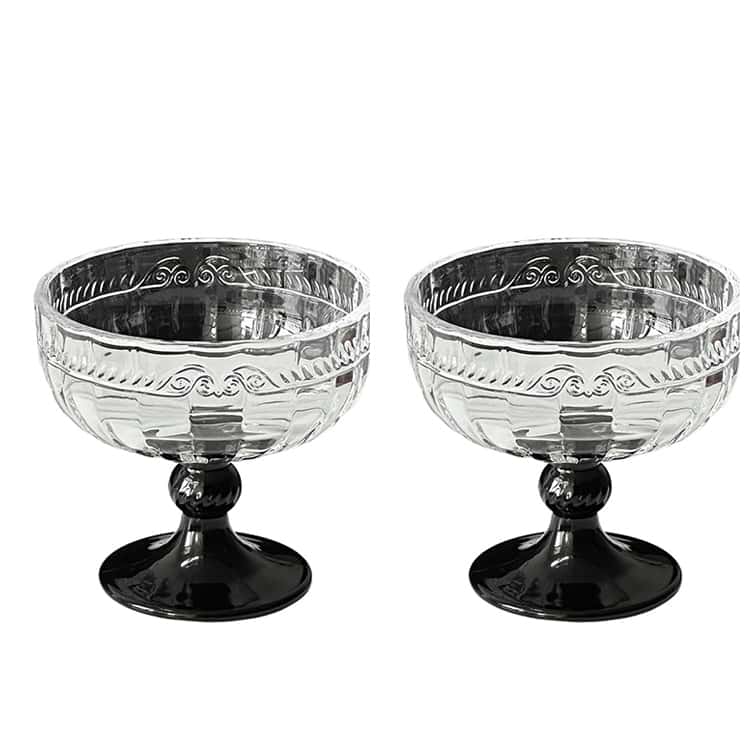 ガラス製デザートカップ 2個セット 2個 アイスクリーム カップ 食器 デザートグラス デザートカップ