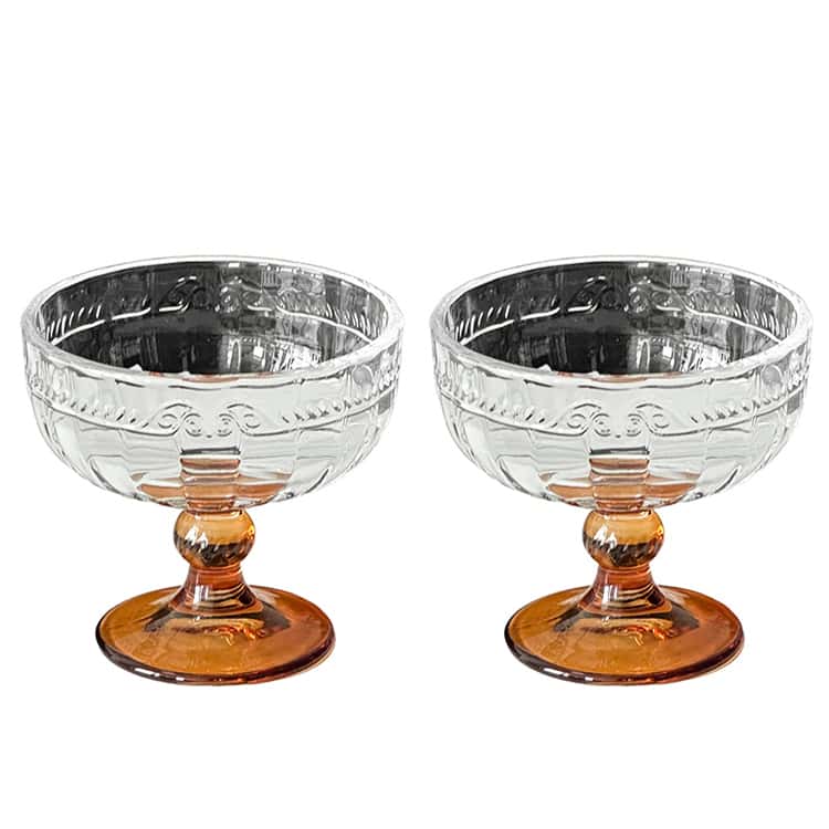 2個 アイスクリーム カップ 食器 デザートグラス デザートカップ