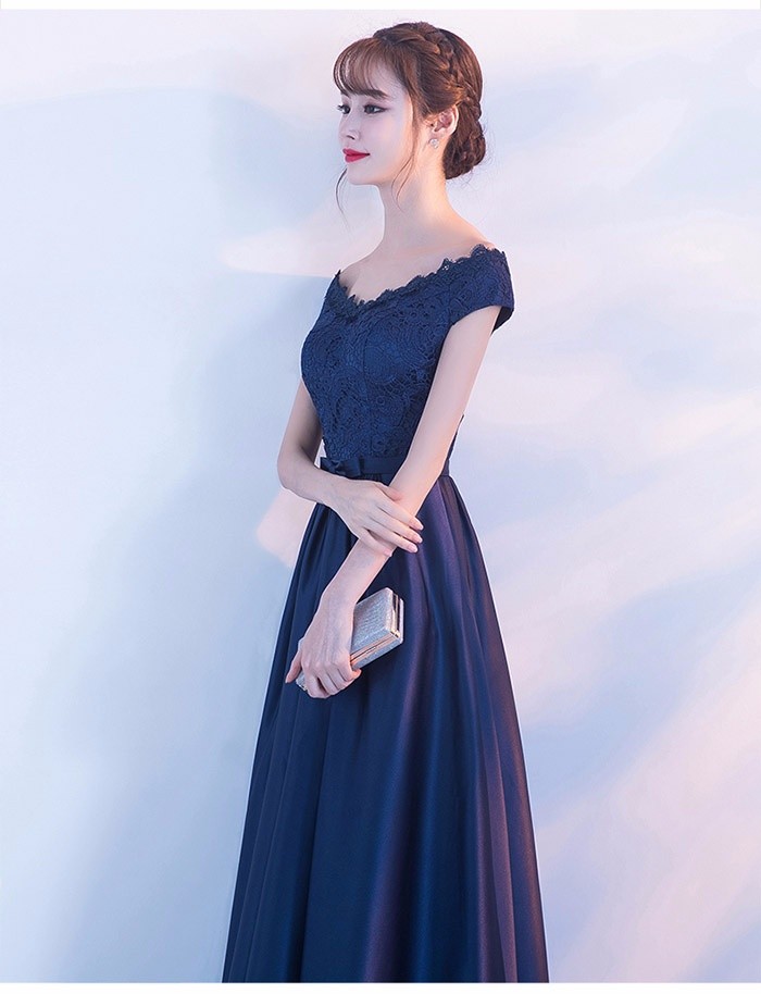 ロングドレス 演奏会 結婚式 オフショルダー パーティードレス  