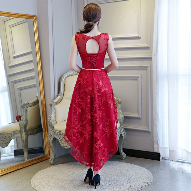 パーティードレス フィッシュテール 編上げタイプ レース スレンダー