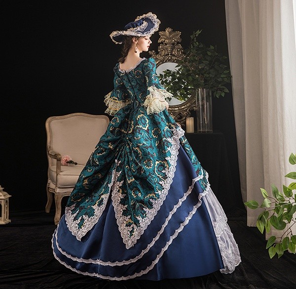 貴族 ドレス ステージ衣装 舞台衣装 オペラ声楽 中世貴族風 お姫様