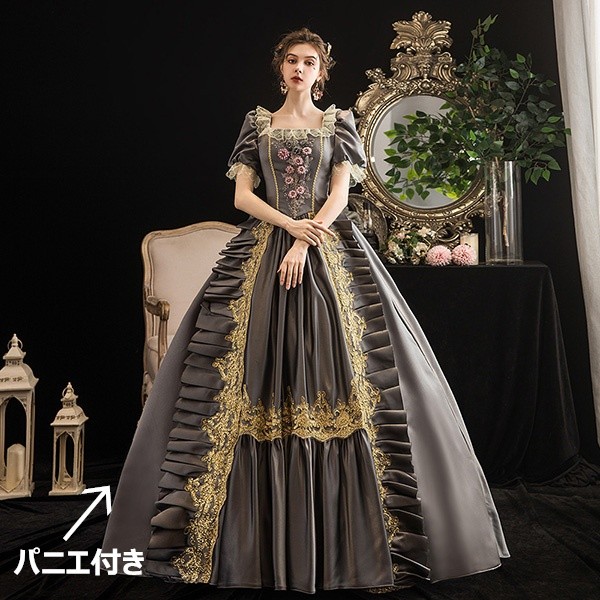 貴族 ドレス ステージ衣装 舞台衣装 オペラ声楽 中世貴族風 お姫様