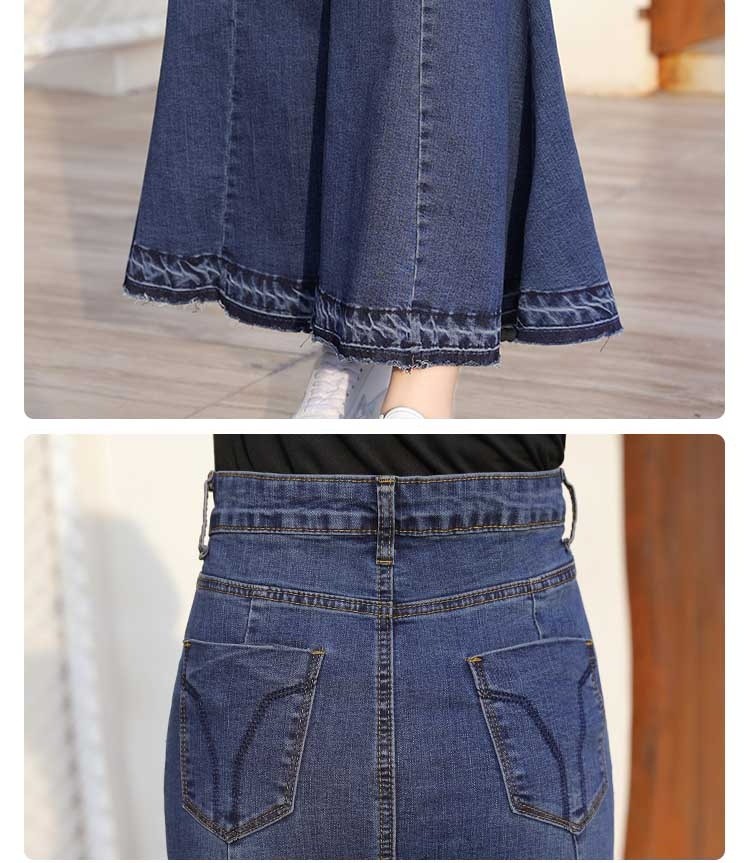 AZULbymoussy フロントボタン ダメージ デニム タイトスカート AZUL BY MOUSSY | AZUL DENIM フロントジップデニムスカート