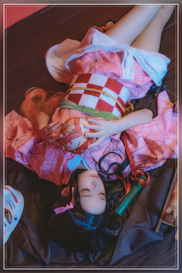 鬼滅の刃 竈門禰豆子 コスプレ衣装 フリーサイズ 男女兼用 ハロウィン