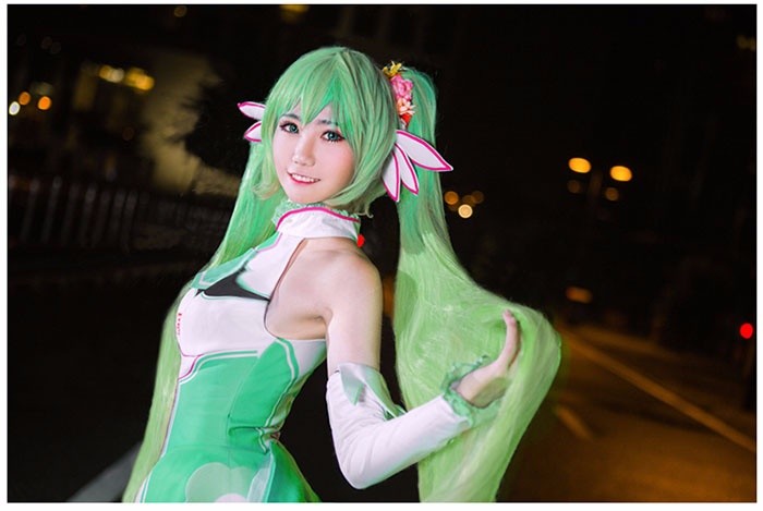 レーシングミク VOCALOID コスプレ衣装 初音ミク miku ワンピース コスチューム cosplay 変装 仮装 ウィッグ追加可  la144n1 : la144n1 : イツモストア - 通販 - Yahoo!ショッピング