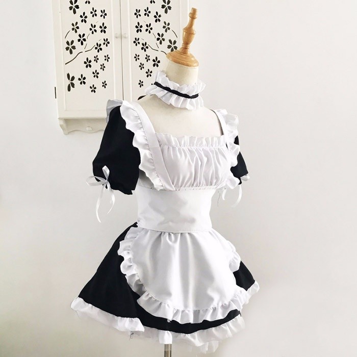 三分妄想 ヨスガノソラ 春日野穹 コスプレ ホワイトロリータドレス ウィッグ Niknock ヨスガノソラ 春日野穹 コスプレ衣装 ウィッグ・靴追加