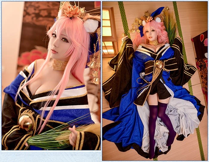 fate fgo 玉藻の前　コスプレ衣装＋ウィッグフルセット　キャス狐 Fate/Grand Order 風 玉藻の前 コスプレ衣装 ウィッグ 靴 cosplay
