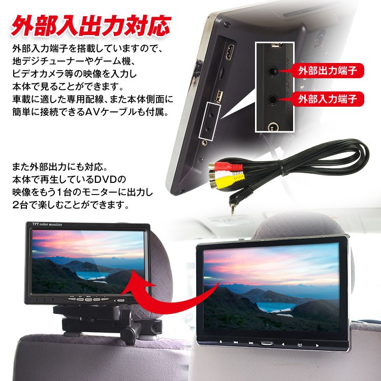数量限定 特売 Dvdプレーヤー ヘッドレストモニター スロットインディスク Cprm 11 6インチ 車載 リアモニター Ips Hdmi Iphone 高質で安価 Drjuice2u Com