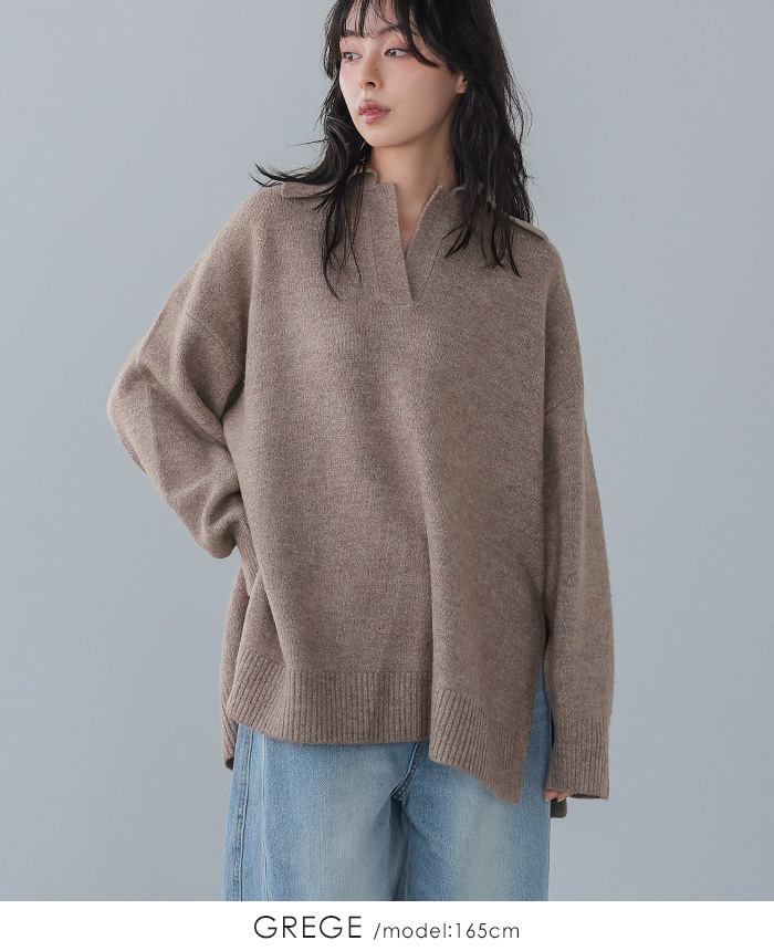 紙タグあり✨Reneお襟付きニットトップス34 襟付きニット レディース トップス ニット スキッパー 30代 40代 50代