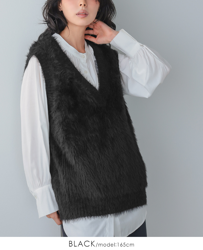 ニット ベスト ニットベスト レディース トップス Vネック 30代 40代