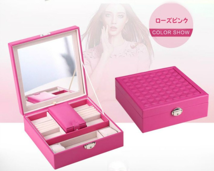送料無料！プレゼントに最適!】ジュエリーボックス 大容量 ジュエリー