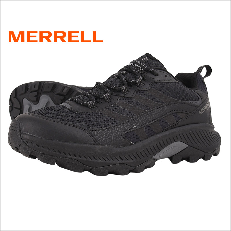 メレル merrell スニーカー メンズ アウトドア 防水 カジュアル シューズ ファッション SPEED STRIKE 2 WATERPROOF J037841 黒 | MERRELL | 01