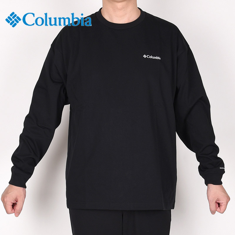 コロンビア columbia  コロンビア columbia メンズ Tシャツ 長袖 カジュアル トップス UVカット ロゴ トロバレーロングスリーブTシャツ PM1915 010 039 125 黒 | Columbia | 01