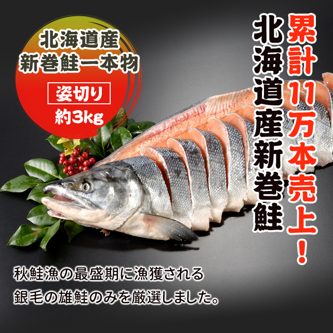 お歳暮 ギフト 2022年新物！北海道産 新巻鮭一本物 姿切り約3.0kg 送料無料 海鮮 お取り寄せグルメ ギフト  :90000890:サーモン専門店岩松 - 通販 - Yahoo!ショッピング