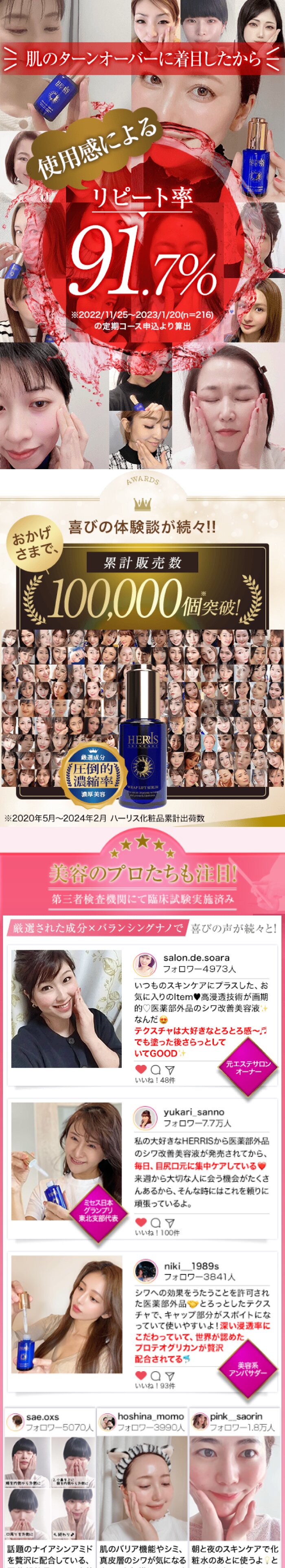 シワ改善美容液】ラップリフト セラム 顔 フェイス ほうれい線