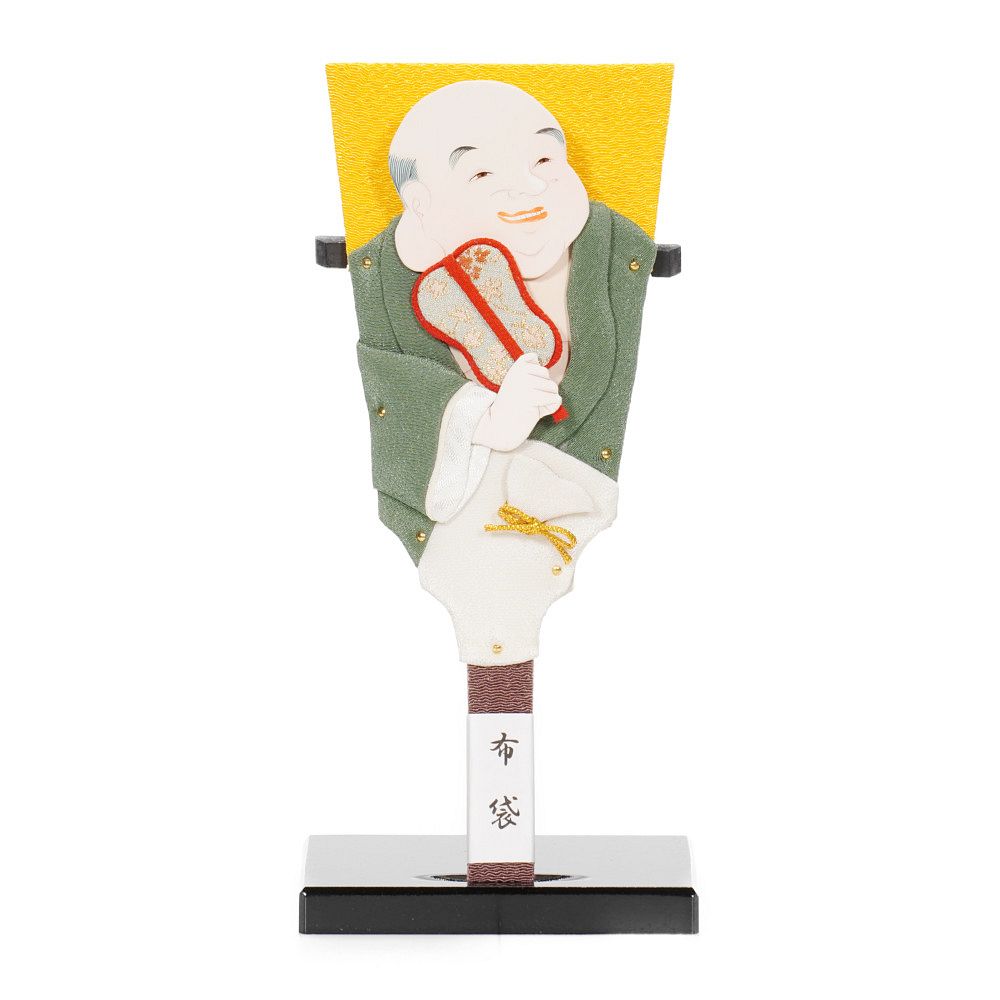 羽子板】7号 豆板 七福神 布袋〈むさしや豊山作〉[242-007] 七福神