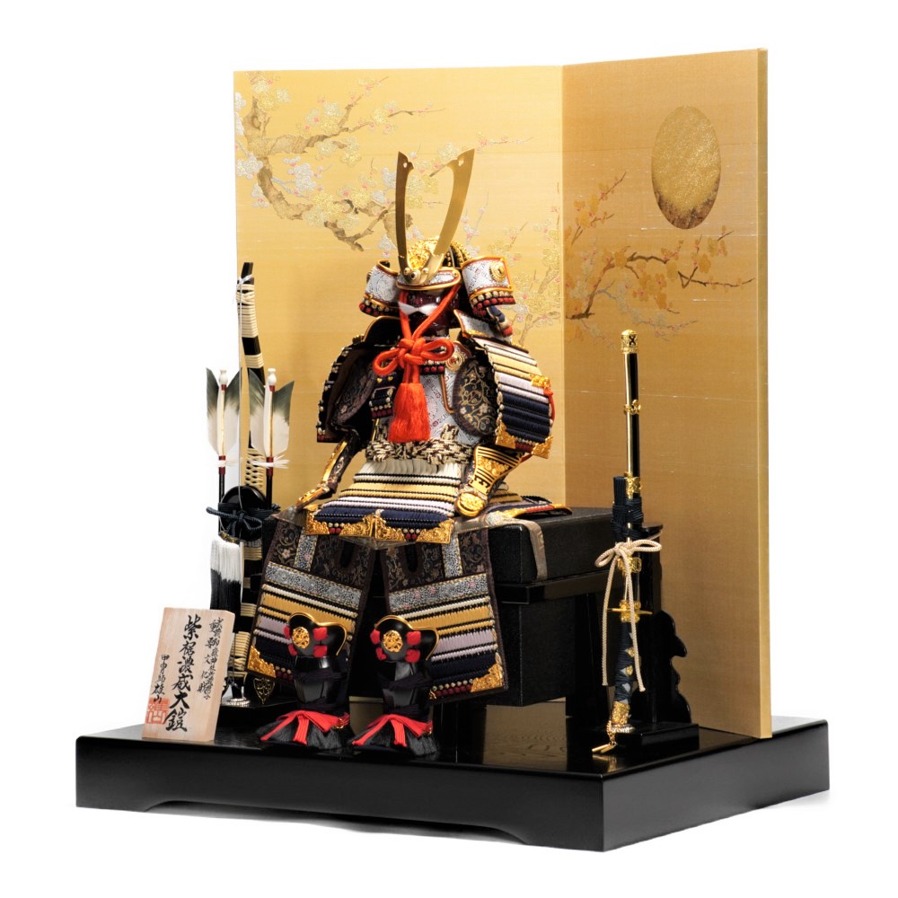 五月人形】《限定品》7号 俊 紫裾濃威 鎧飾り | 雄山作 【公式通販】