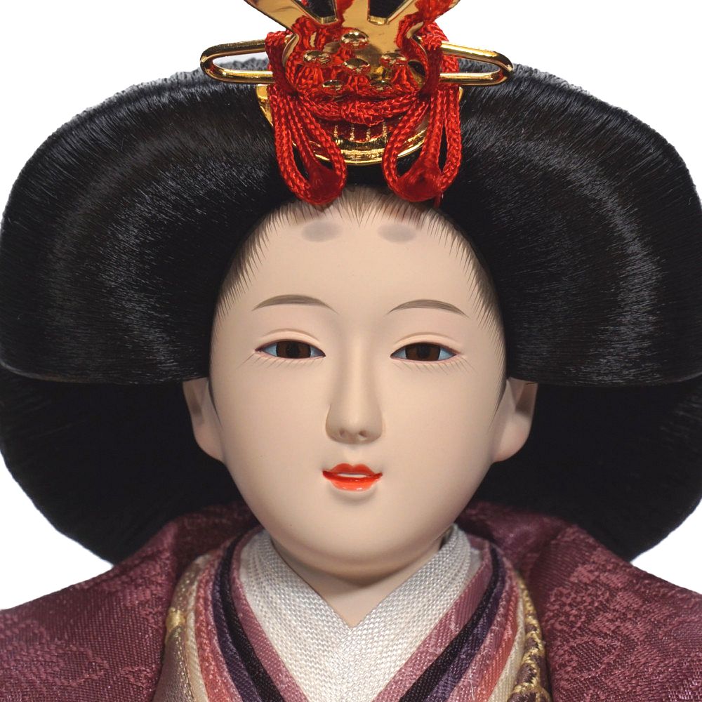 【雛人形】京十番 金襴(白・薄紫) 親王飾り | 博暁作_7