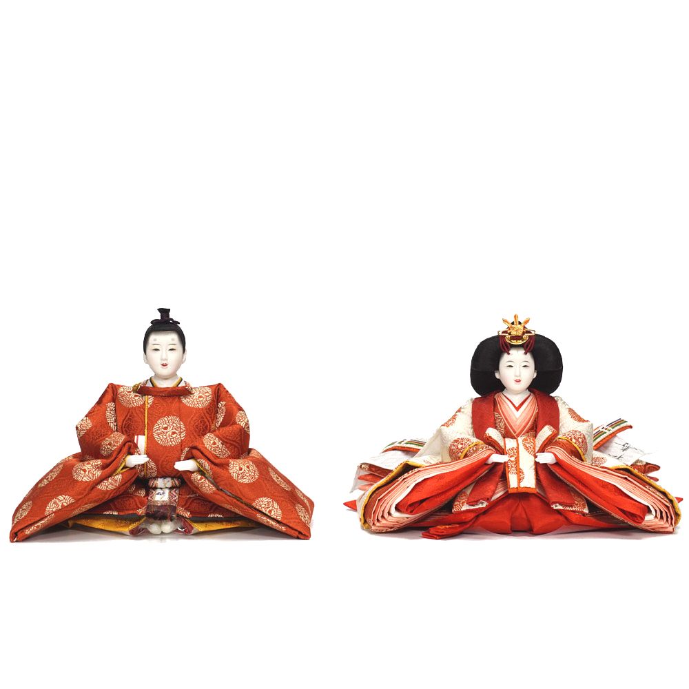 【雛人形】京十一番 平安 雲立涌向鶴文様 親王飾り | 小出松寿作_3