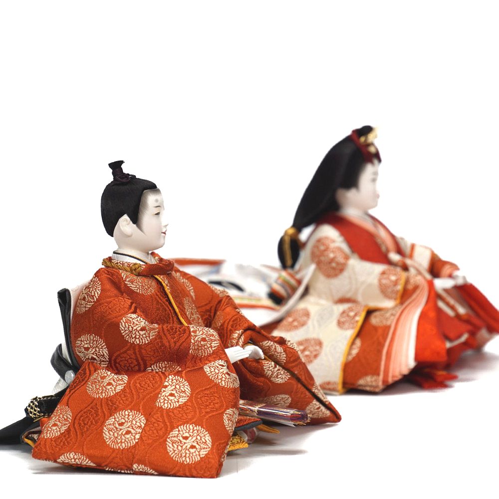 立親王 平安光寛作 正絹 久月 雛人形 ひな人形 雛 平飾り 親王飾り 光寛