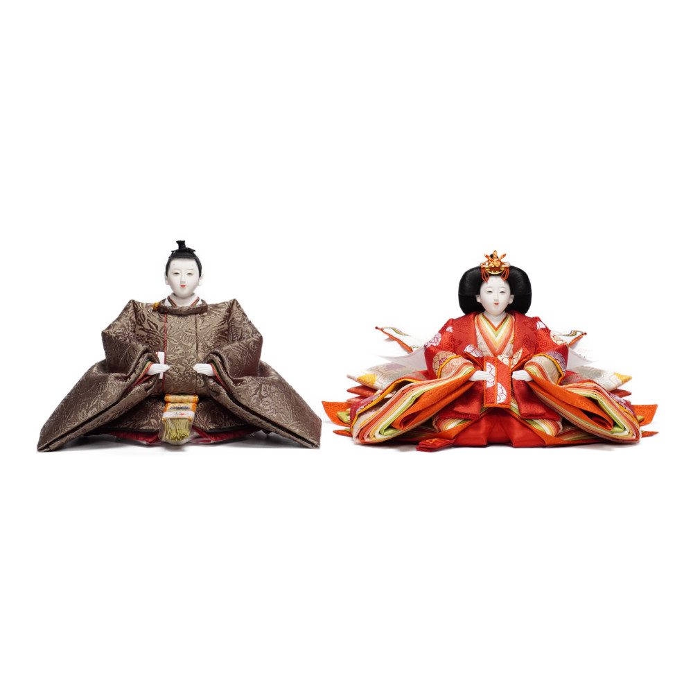 【雛人形】京十番 貴船 麹塵 桐竹鳳凰文様 親王飾り | 小出松寿作_3