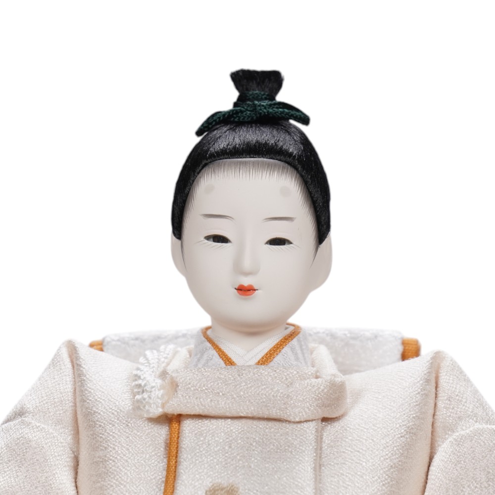 【雛人形】「葵」 桜ちらし刺繍(白・ピンク) 親王飾り | 柴田家千代作_5