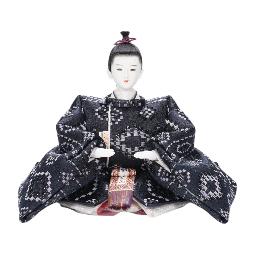 【雛人形】京十二番 平安 横段菱小市松寄せ文様 親王飾り | 小出松寿作_3