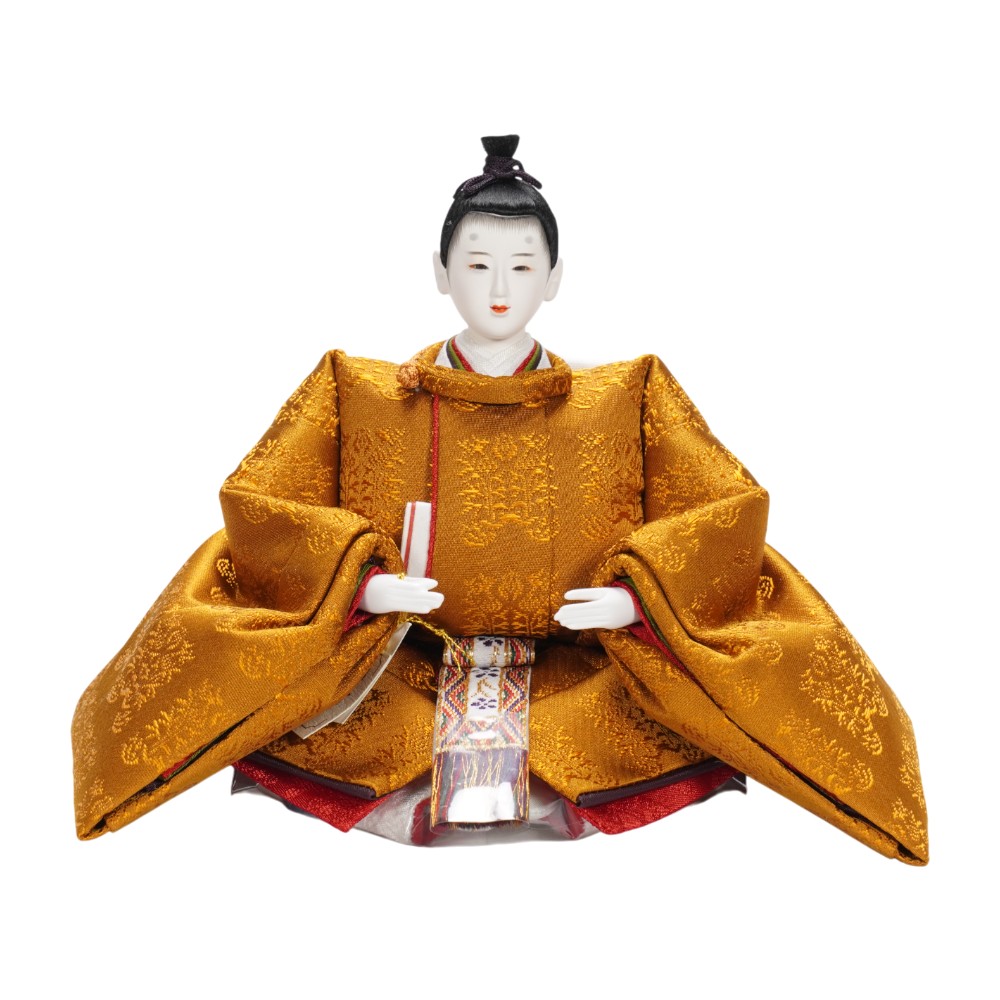 【雛人形】京十二番 黄櫨染 桐竹鳳凰文様 親王飾り | 小出松寿作_3