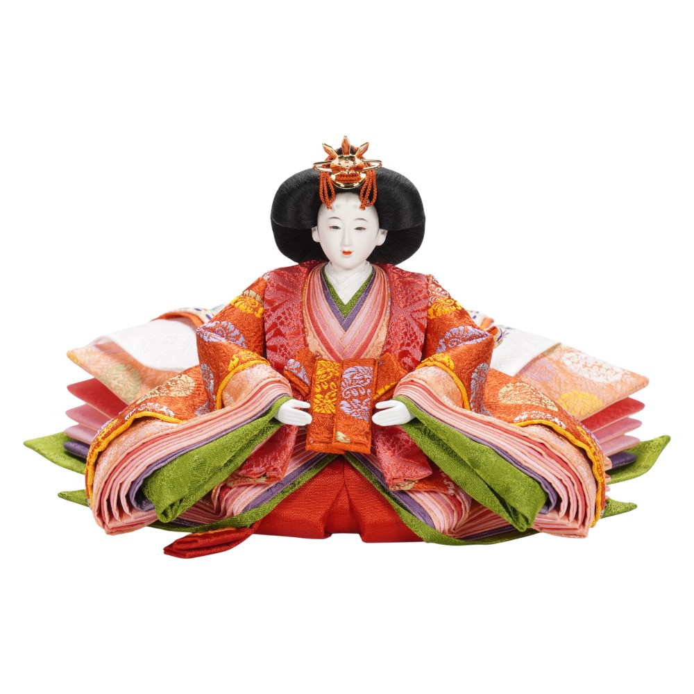 【雛人形】京十二番 黄櫨染 桐竹鳳凰文様 親王飾り | 小出松寿作_4
