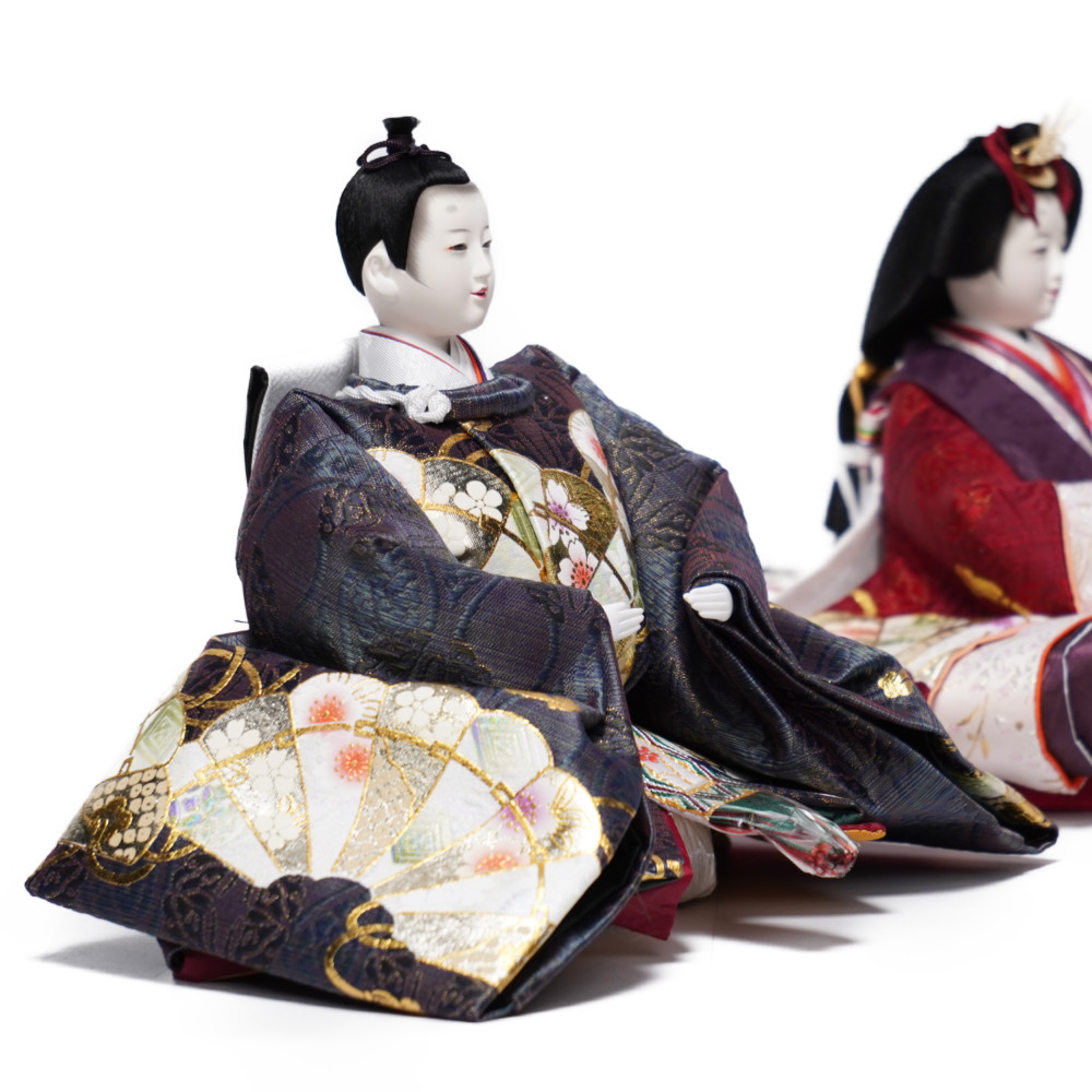 【雛人形】三五 研ぎ出し曙塗 五人揃い三段収納飾り | 雛聖作_4
