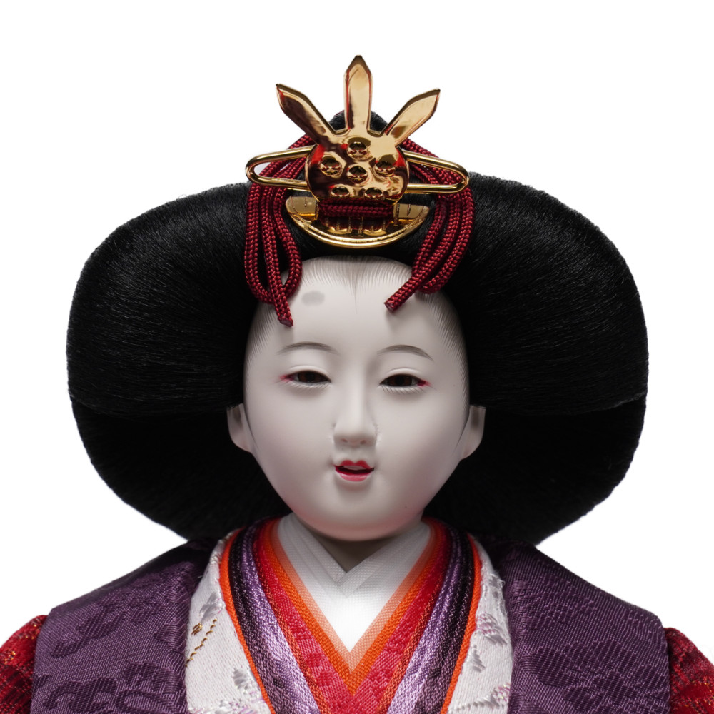 【雛人形】三五 研ぎ出し曙塗 五人揃い三段収納飾り | 雛聖作_7