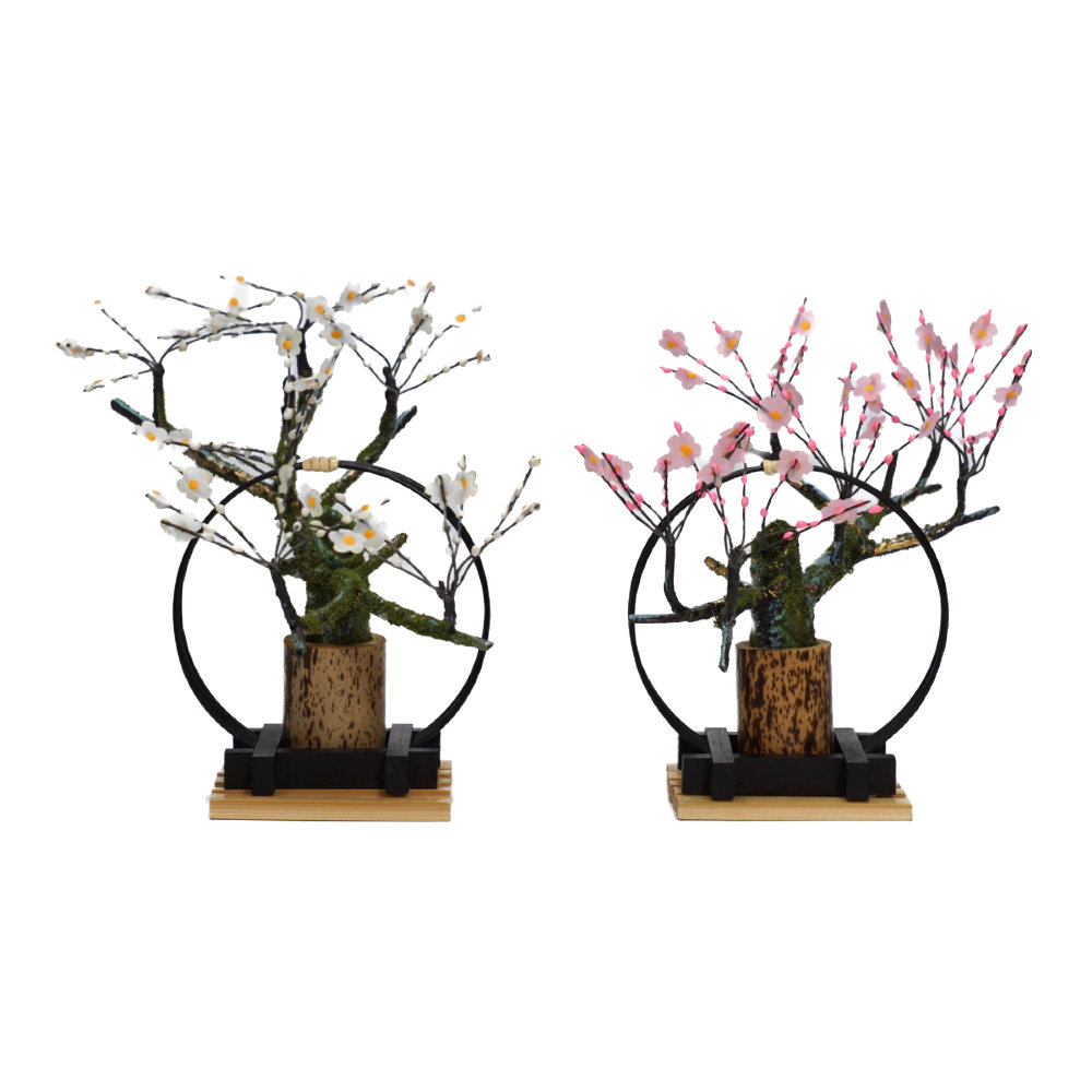 【雛人形】京十番 金襴(白・薄紫) 親王飾り | 博暁作_9