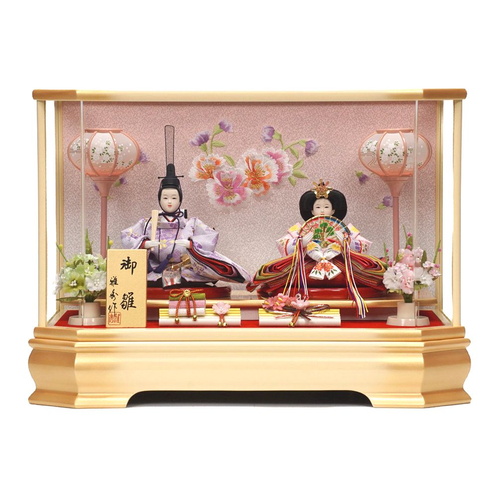 芥子 陽花 親王揃いアクリルケース飾り〈雅秀作〉[213-090]