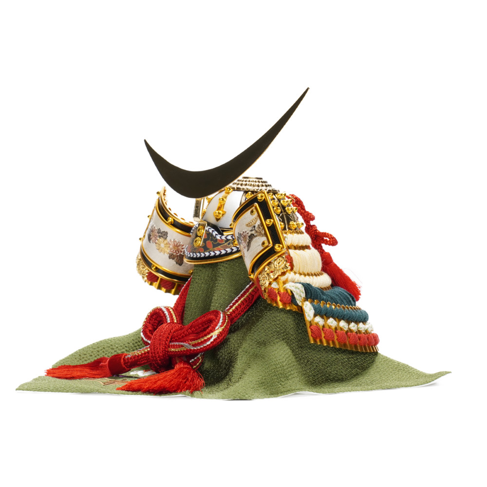 【五月人形】9号 彫金 三日月 伊達政宗 兜飾り | 上原玉鳳作_4