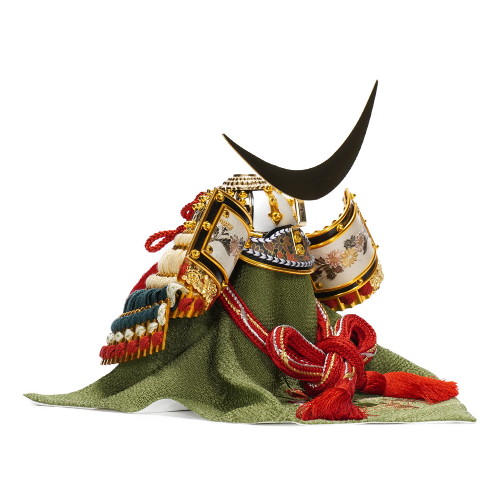 【五月人形】9号 彫金 三日月 伊達政宗 兜飾り | 上原玉鳳作_5
