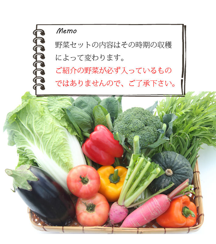 野菜セットについて