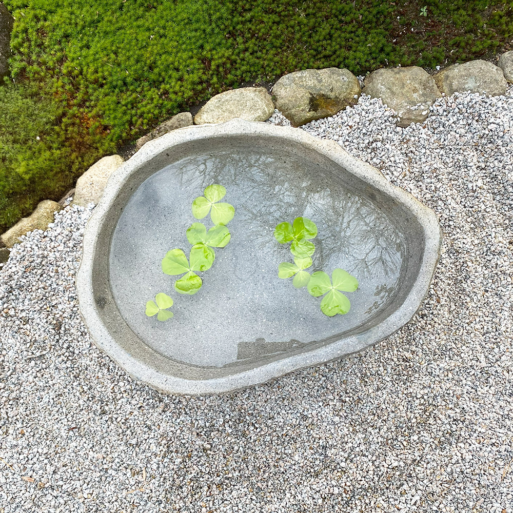 つくばい 手水鉢 水鉢 睡蓮鉢 石 大型 蹲 スイレン鉢 ハス鉢 水盤 坪庭