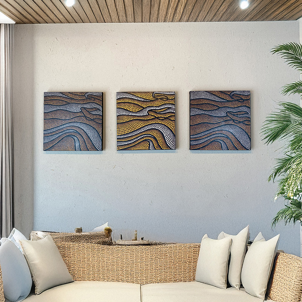 danotte様 リクエスト 3点 まとめ商品　北欧アート　モダンアート　絵画 ドットアート 絵画 インテリア 壁掛け アートパネル 北欧 モダン 3連 3