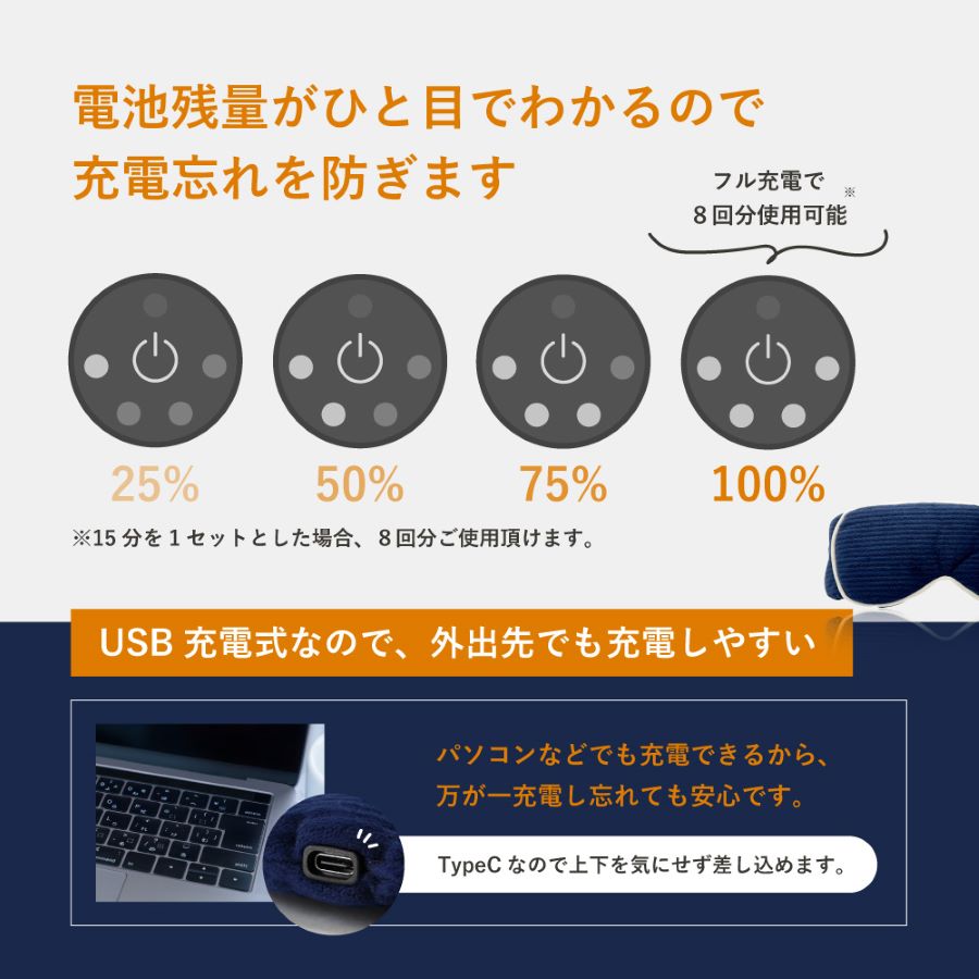 高コスパの充電式と速暖特許技術】ホットアイマスク 充電式 洗える コードレス USB リラックス 快眠 安眠グッズ プレゼント クリスマス  KEMONTEC :km-hoteyemask:iYUZUストア - 通販 - Yahoo!ショッピング