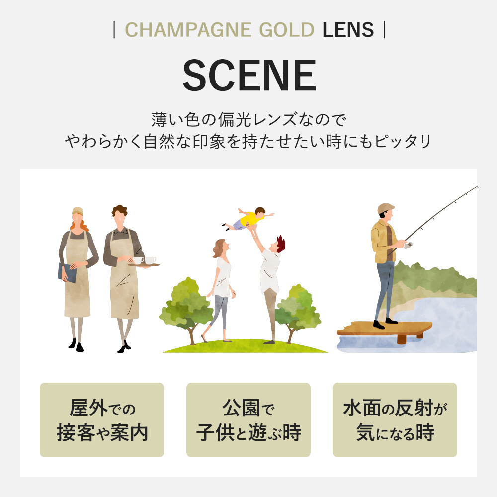サングラス レディース メンズ 偏光 UV 紫外線 カット 鼻に跡がつかない 鼻あてなし ボストン 薄色 軽量 IZONE NEW YORK プティエル Petite Aile P338A-CG 爆買の画像