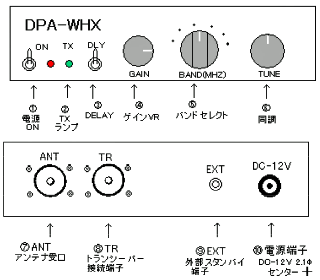 DPA-WHX 大進無線 HFトランシーバー用 受信アンプ 500KHz〜56MHz