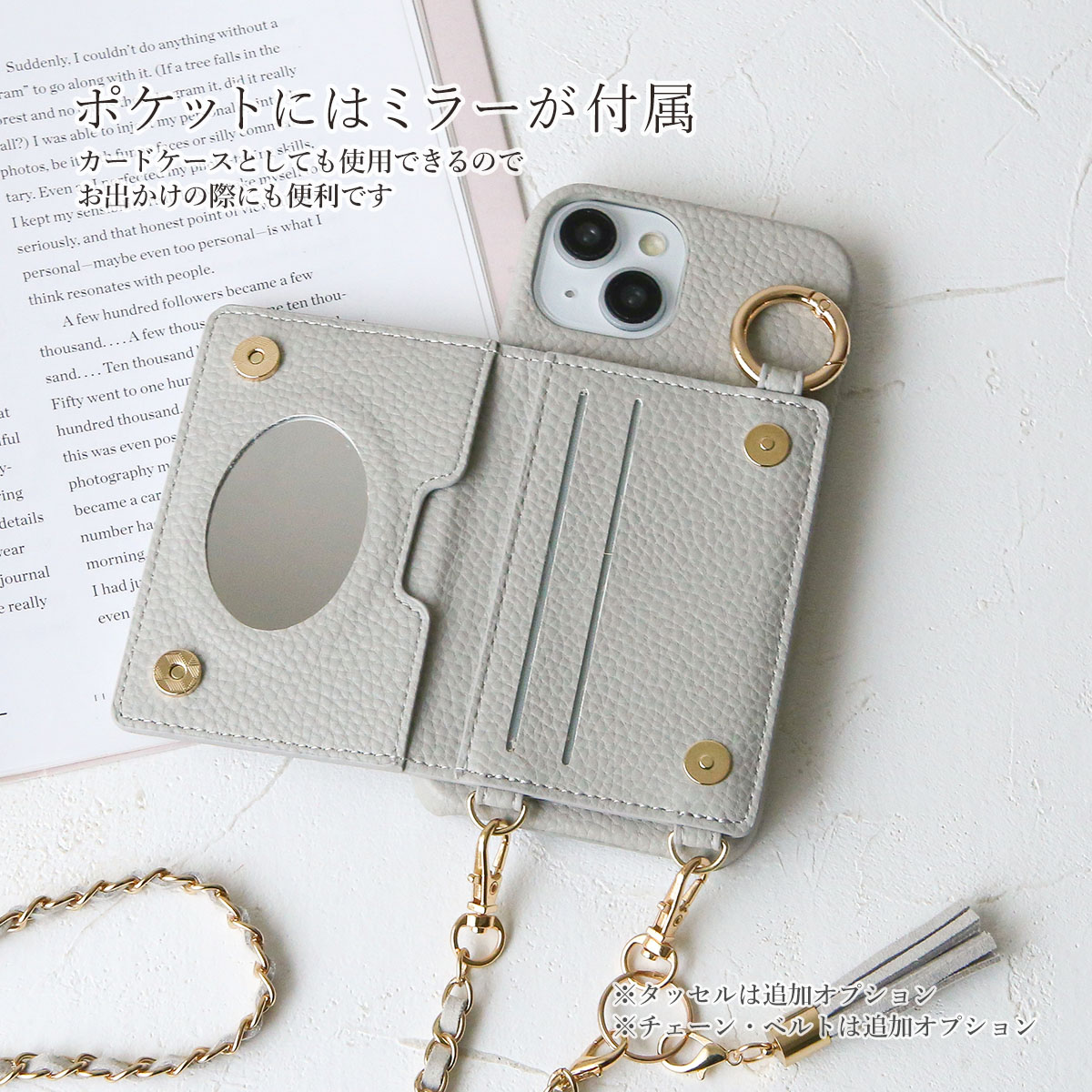 OPPO Reno3A スマホケース イニシャル オッポ リノ スリー エー カード収納 定期入れ 携帯ケース 高級感 大人可愛い 「 背面  キルティング ケース 」