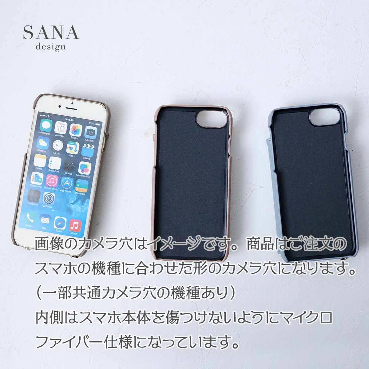 iPhoneXsMAX ケース アイフォンテンエスマックス リング カード 収納 入れ ホルダー 落ちにくい 鏡 スタンド機能 落下防止 「 背面 ミラー イニシャル 付き 」｜izu｜08