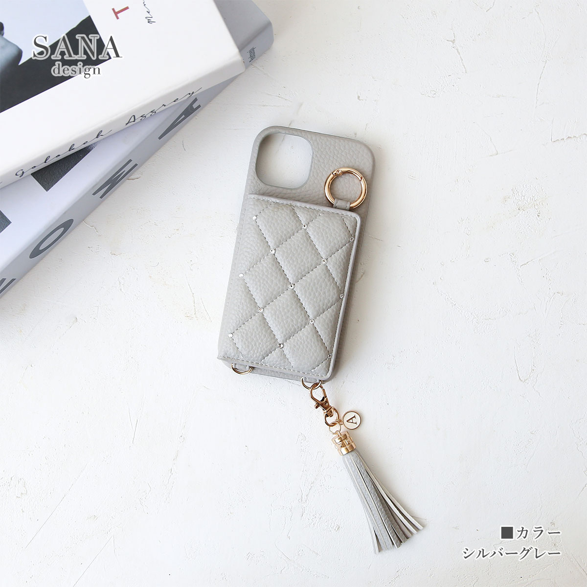 iPhone 「 背面 ハード スワロ キルティング 」 iPhone17 Pro