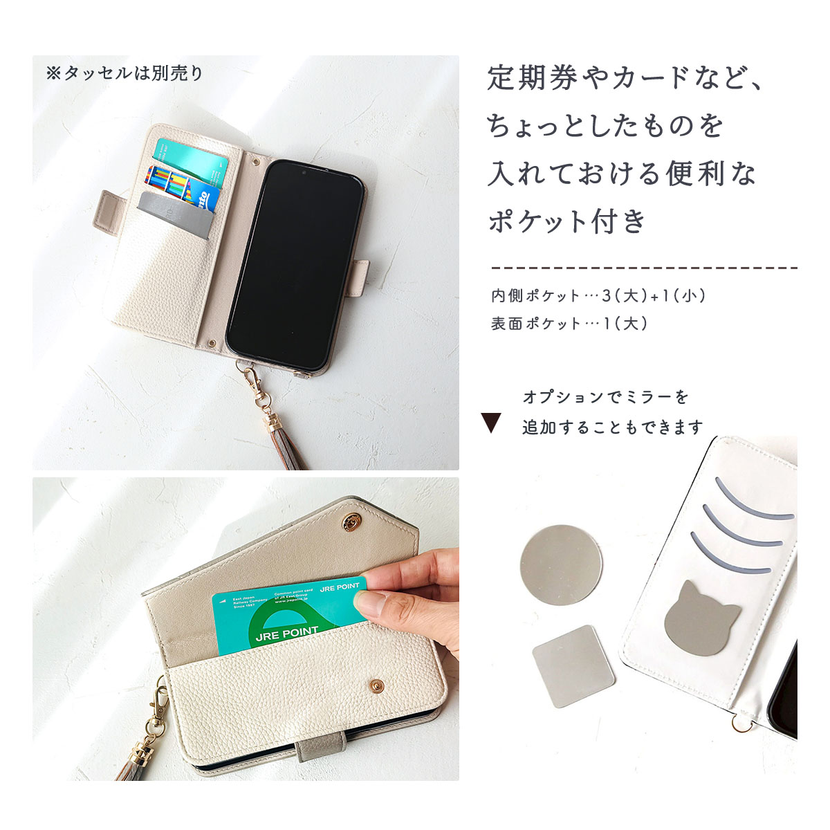 iPhoneX Xs ケース 手帳型 アイフォ...の詳細画像2