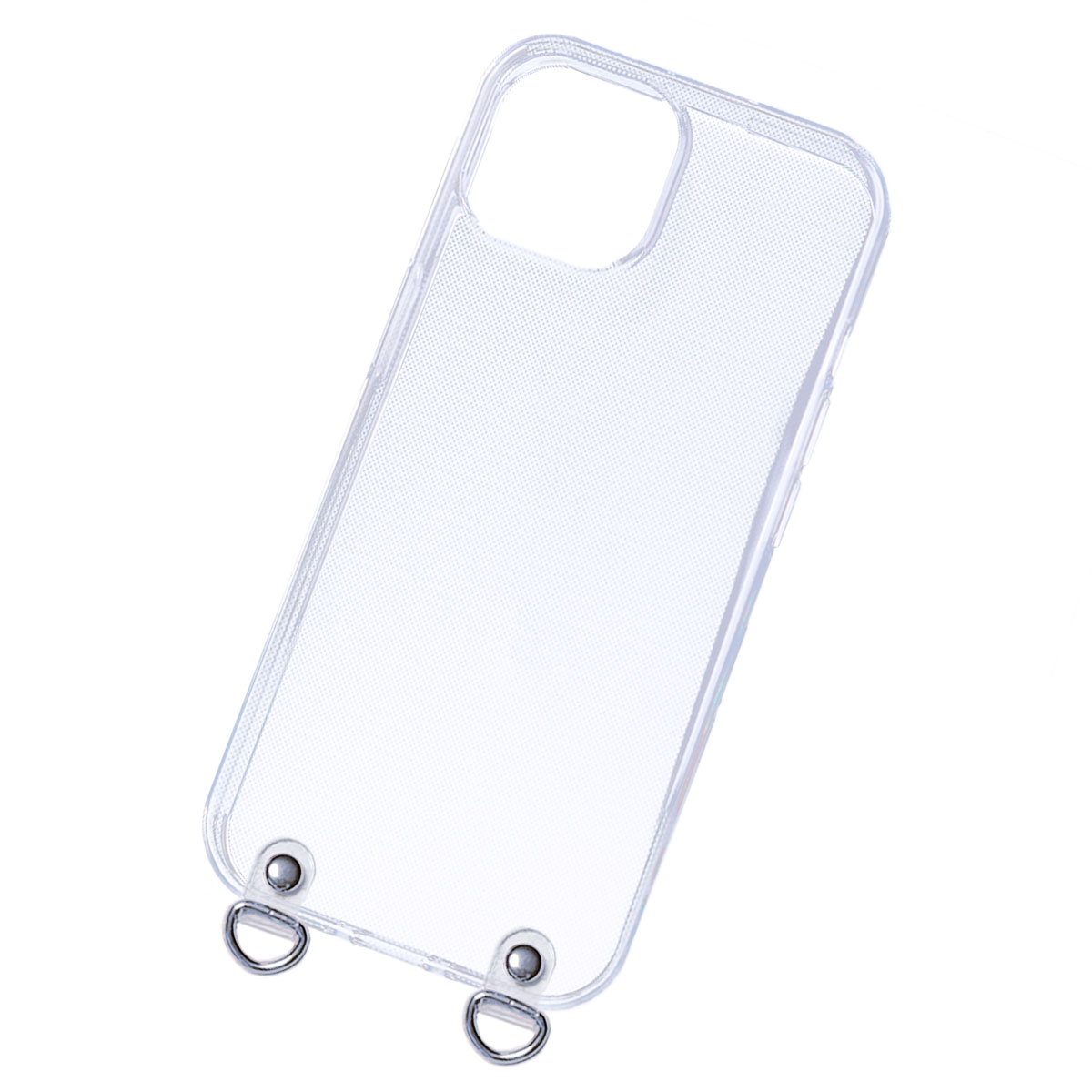 iPhone12 mini クリア ケース ショルダー アイフォン12 ミニ カバー 透明 ストラップホール付き 「 クリアフック付き ソフト クリア ケース 」｜izu｜03