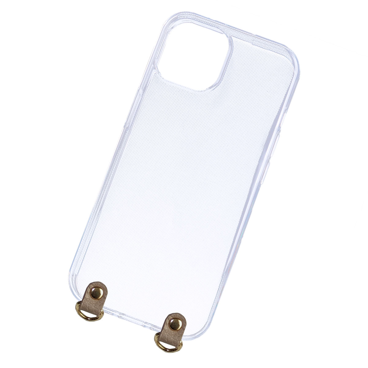 iPhone 8Plus クリア ケース ショルダー アイフォン8 7プラス ストラップホール付き 透明 カバー 「 カラーフック付き ソフト クリア ケース 」｜izu｜03